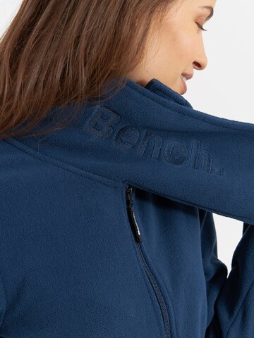 BENCH Fleece jas 'Funnel' in Blauw