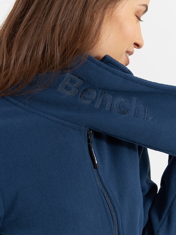 BENCH Fleece jas 'Funnel' in Blauw