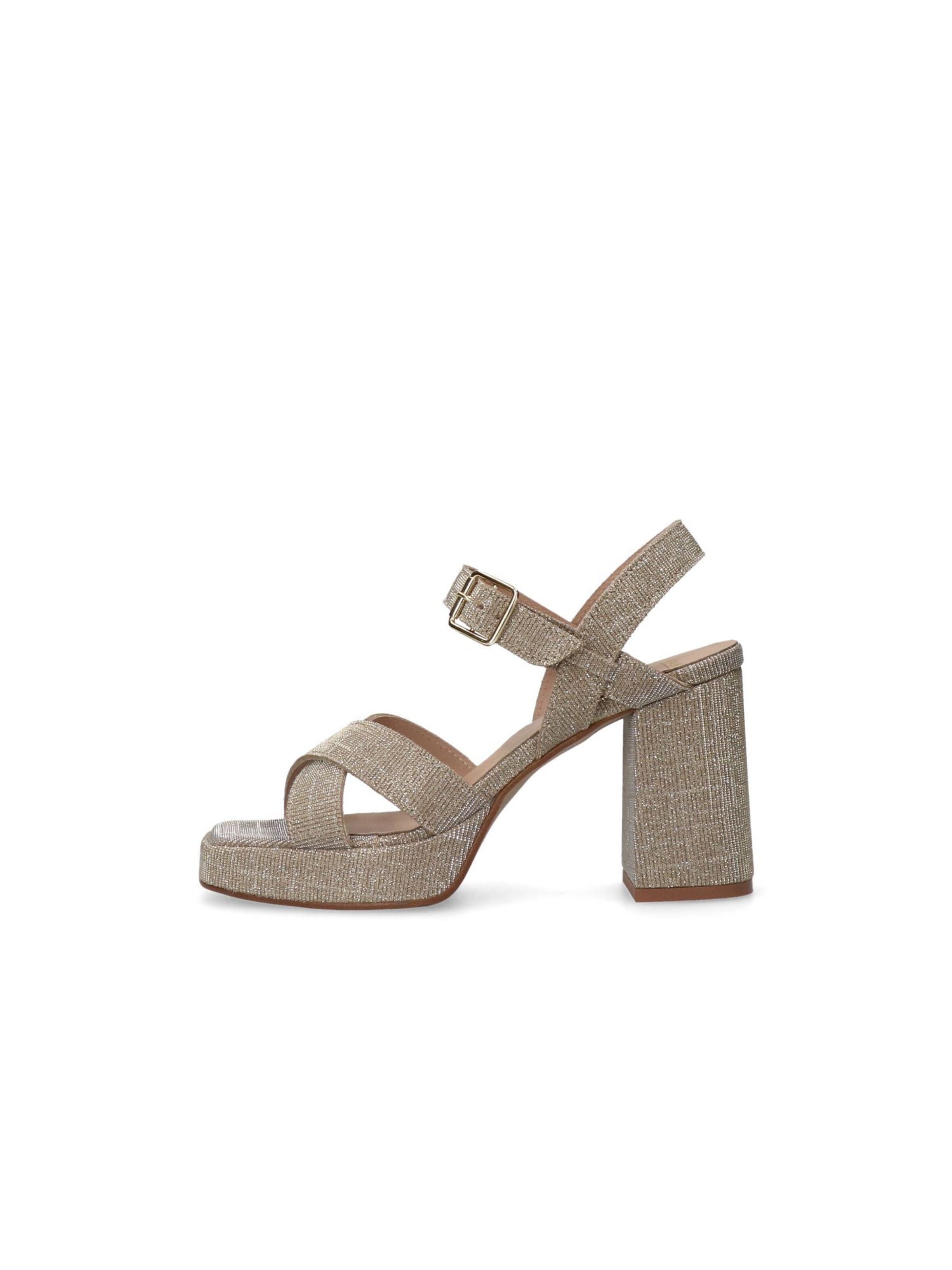 MANFIELD Sandale in Gold