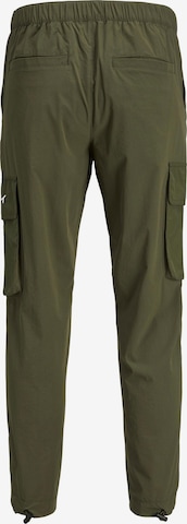 JACK & JONES Alt kitsenev Klapptaskutega püksid 'Bill Cullen', värv roheline