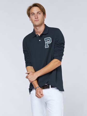 Polo Sylt Shirt in Blue: front