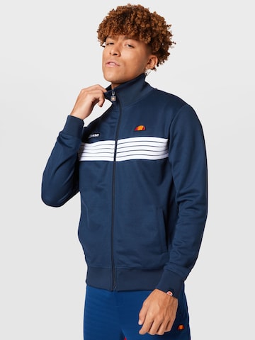 ELLESSE Zip-Up Hoodie 'Vicenza' in Blue: front