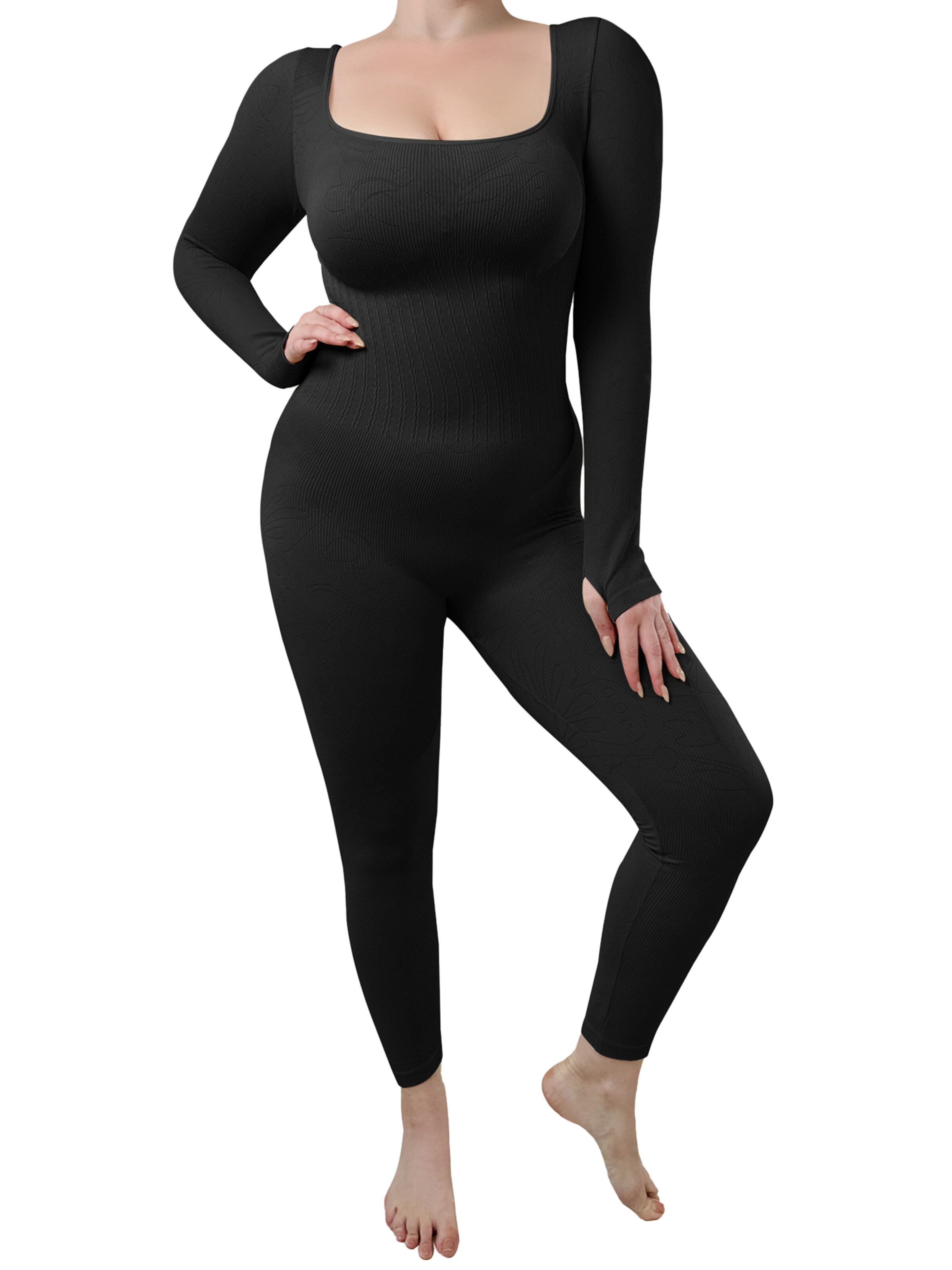 MEETWEE Shaping Bodysuit 'Base Layer' in Black