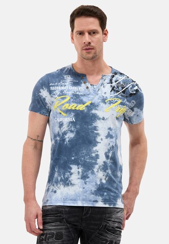 T-Shirt CIPO & BAXX en bleu : devant