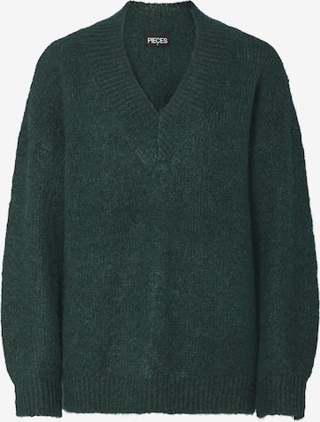 Pull-over 'NADINA' PIECES en vert : devant