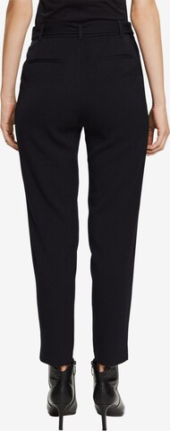 ESPRIT Tapered Pleat-Front Pants in Black