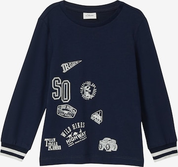 s.Oliver Shirt in Blauw: voorkant