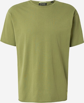 T-Shirt 'SEASONAL CORE' SCOTCH & SODA en vert : devant