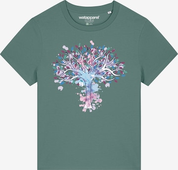 Watapparel Shirt 'Tree of life' in Groen: voorkant