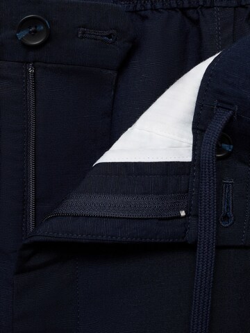 MANGO MAN Loosefit Bandplooibroek 'David' in Blauw