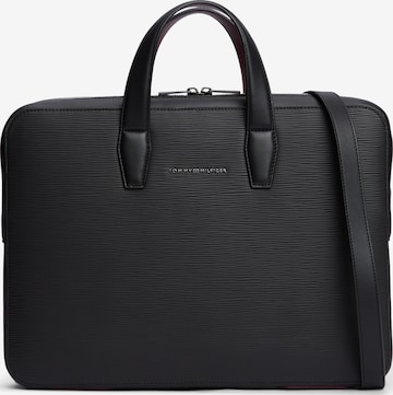 TOMMY HILFIGER Tietokonelaukku värissä musta: etupuoli