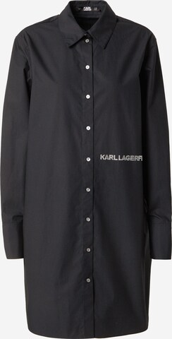 Karl Lagerfeld Blouse 'IKONIK' in Black: front