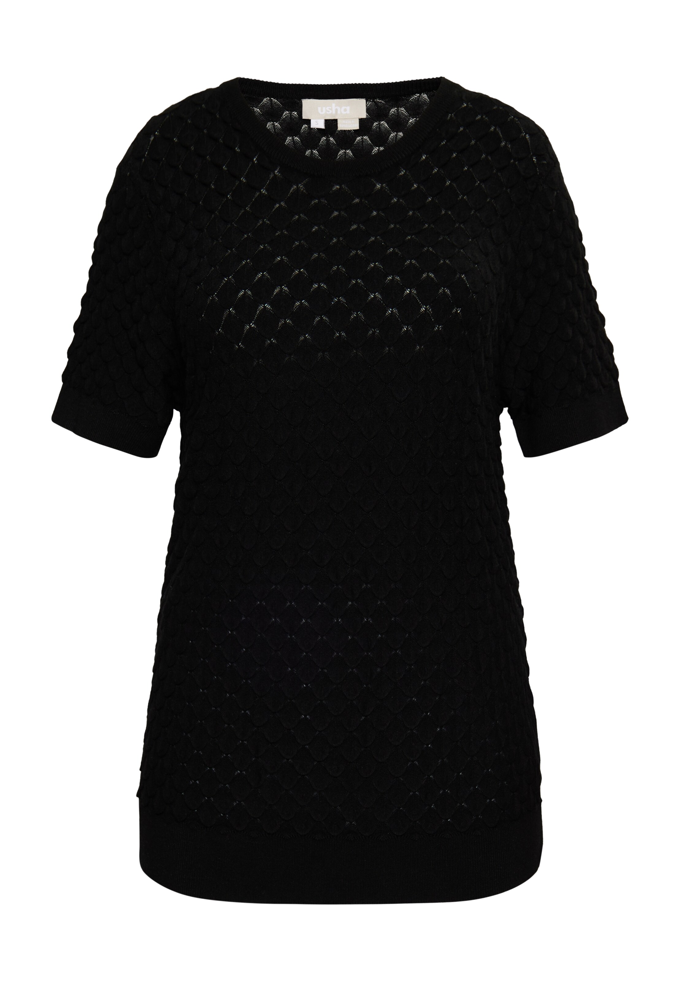 Usha Trui in Zwart: voorkant