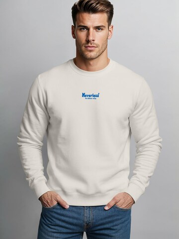 Neverless Sweatshirt 'La dolce Vita' in Beige