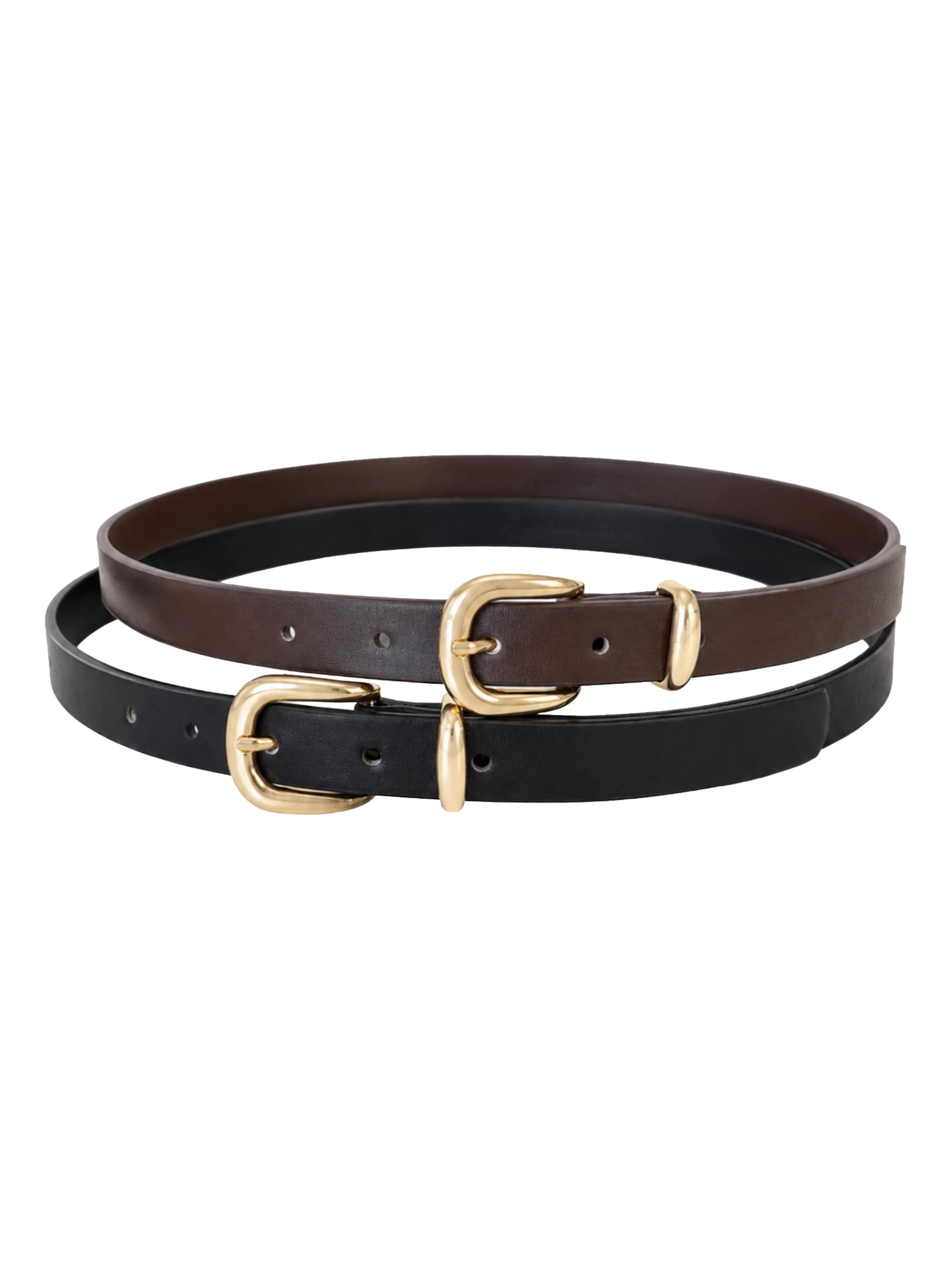 Ceinture 'Salma' studioselect en marron : devant