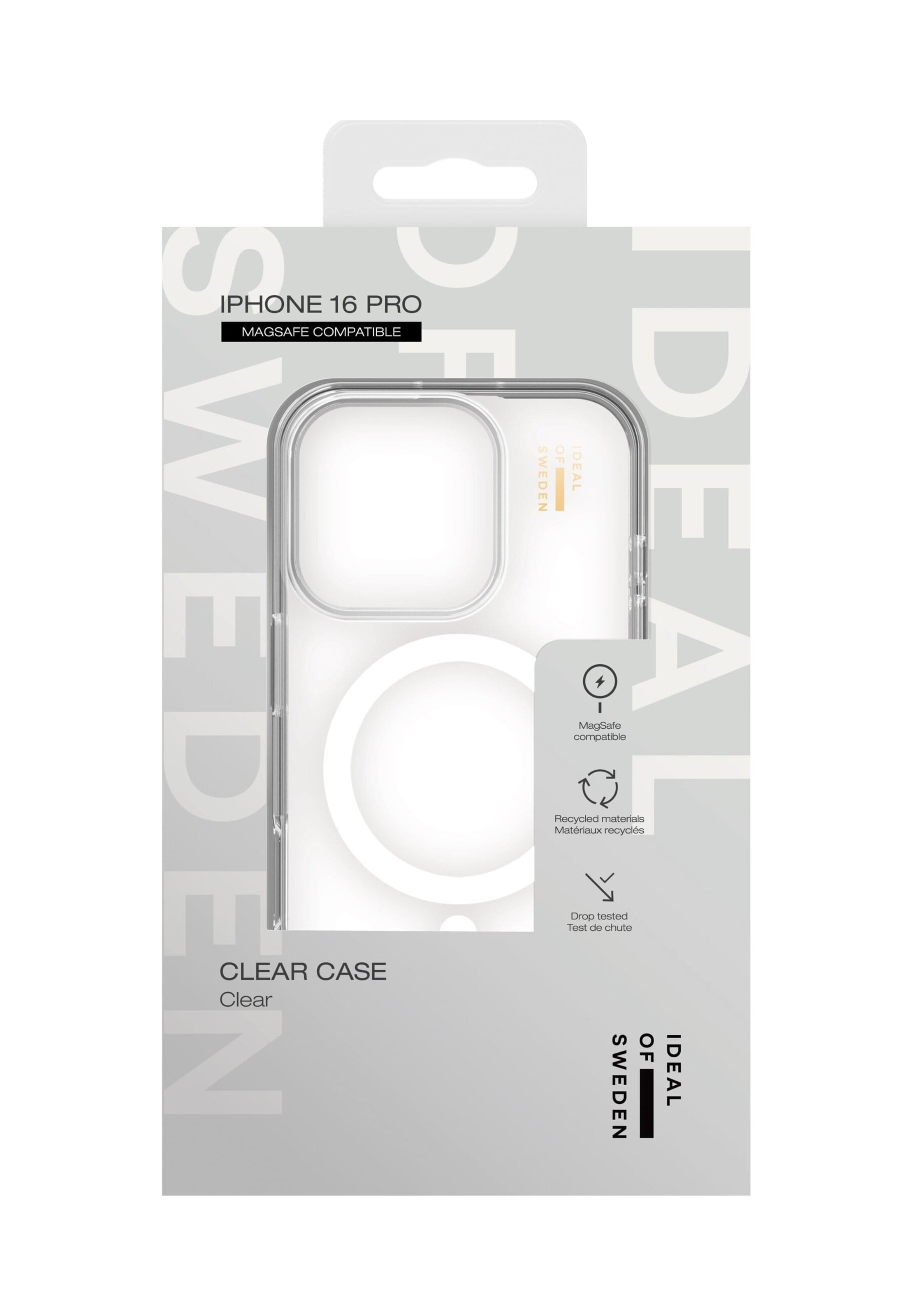 iDeal of Sweden Pouzdro na smartphone 'MagSafe iPhone 16 Pro' – průhledná