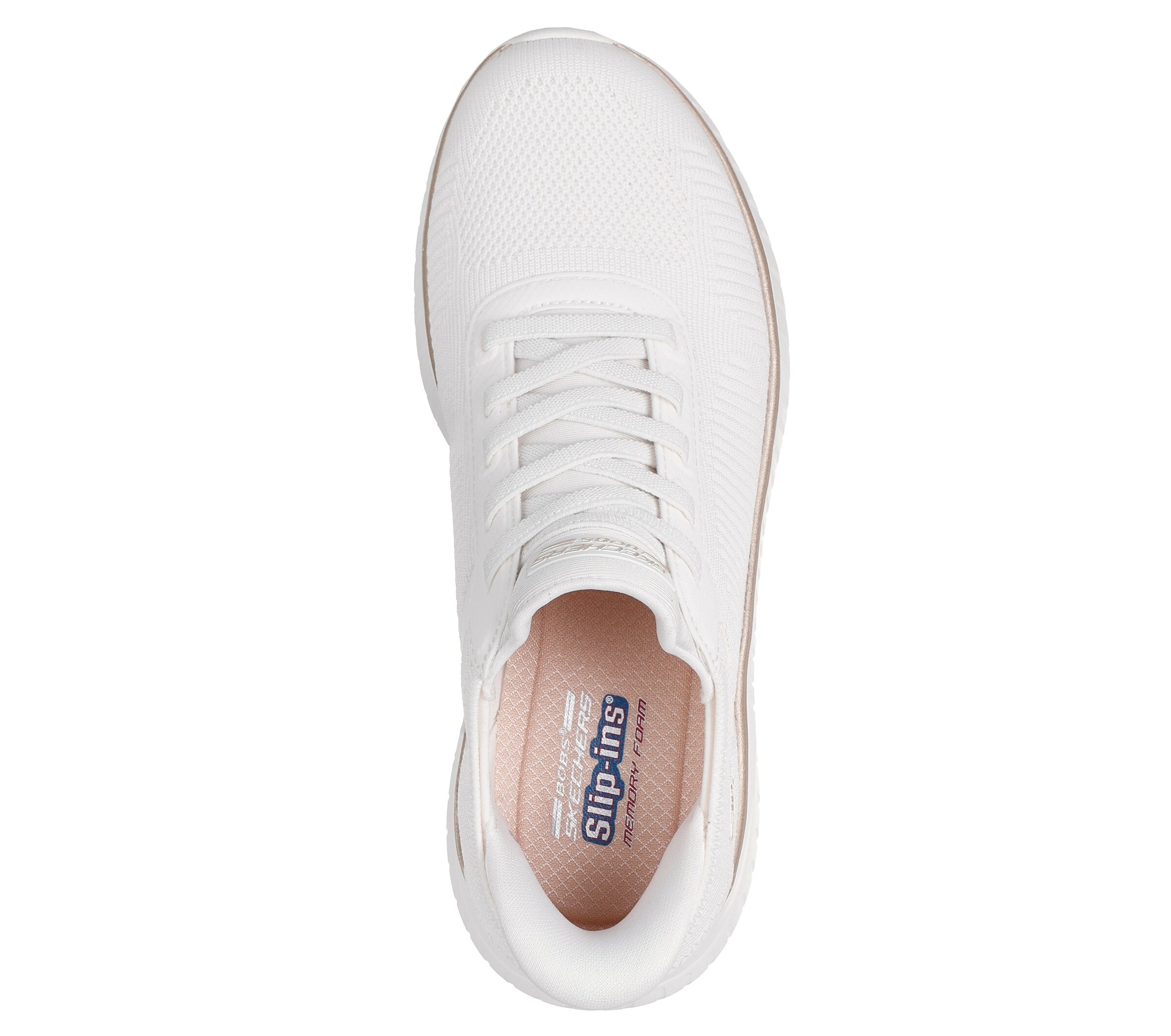 Baskets basses 'Bobs Squad' SKECHERS en blanc