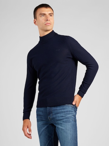 BOSS Orange Sweater 'Avac' in Blue: front