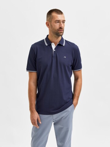 SELECTED HOMME Poloshirt 'Aze' in Blau: predná strana