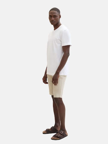 Coupe slim Pantalon chino TOM TAILOR en beige