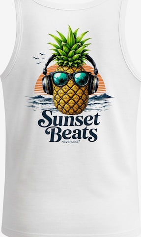 Neverless Shirt 'Ananas' in White: front