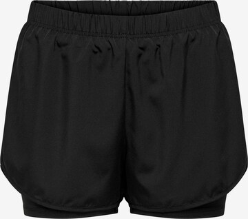 ONLY PLAYLoosefit Sportske hlače 'JANNE' - crna boja: prednji dio