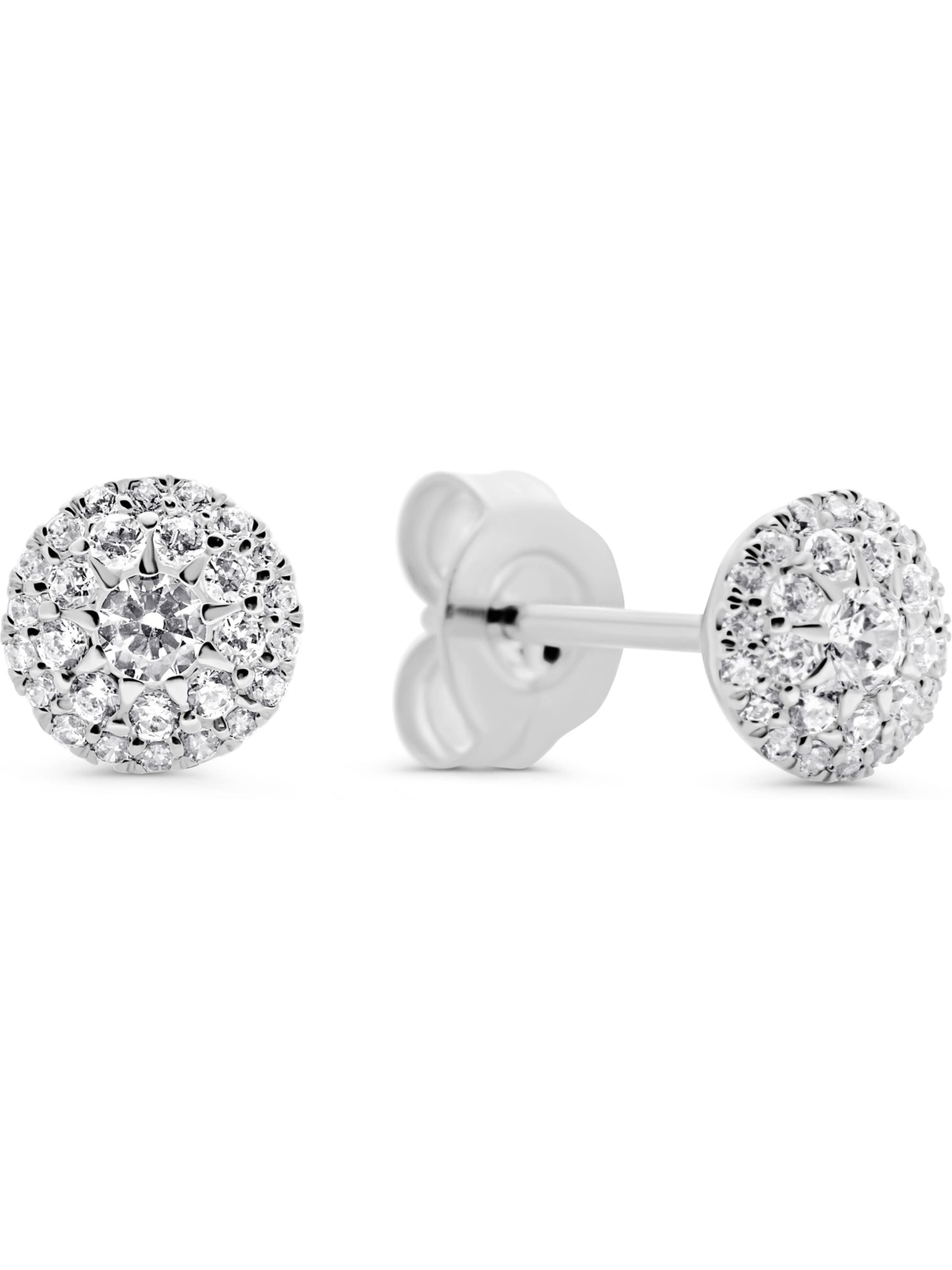 CHRIST Ohrringe in Weiß: Vorderseite