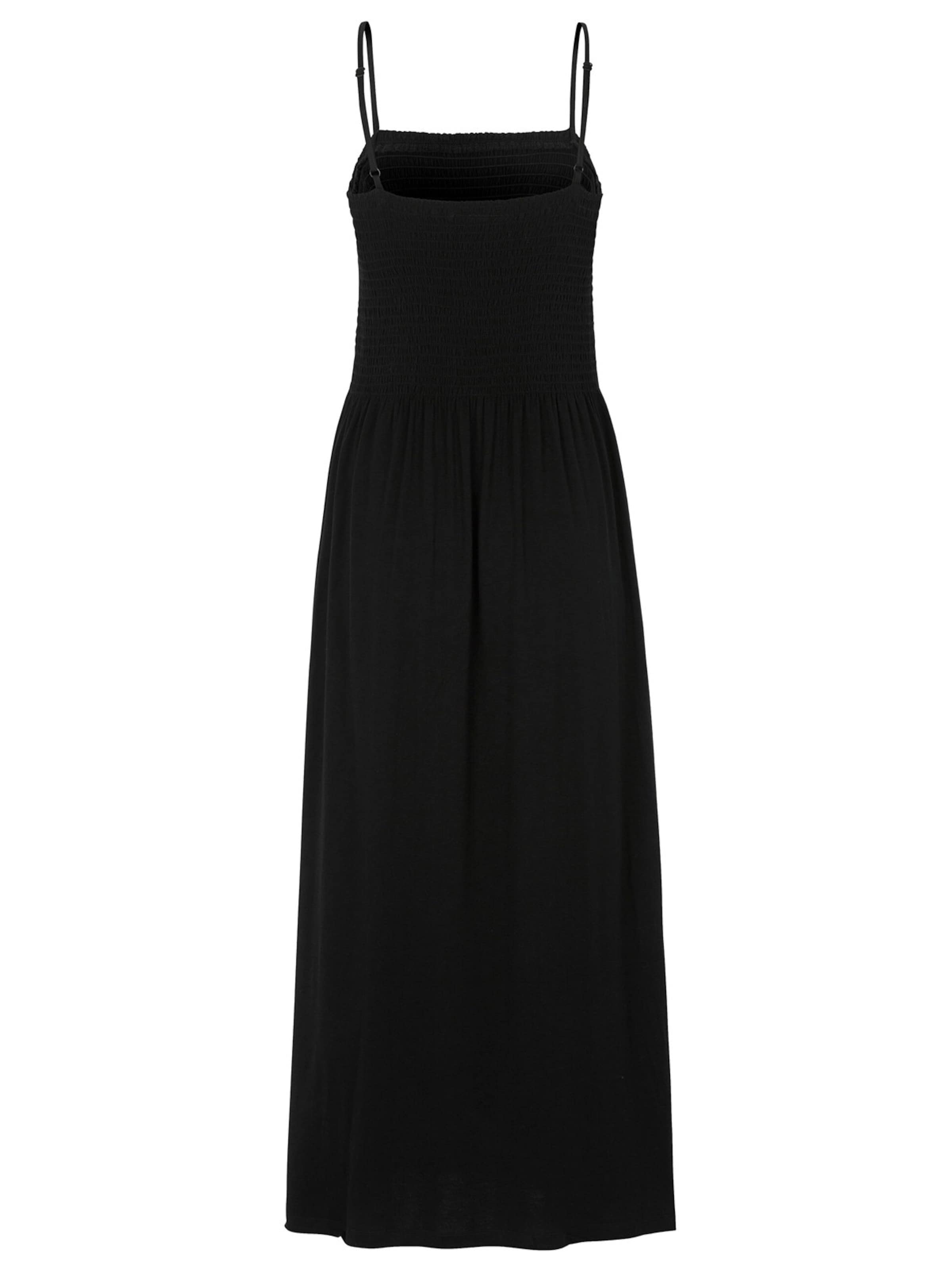 Cellbes of Sweden Jerseykleid mit Smokarbeit in Schwarz