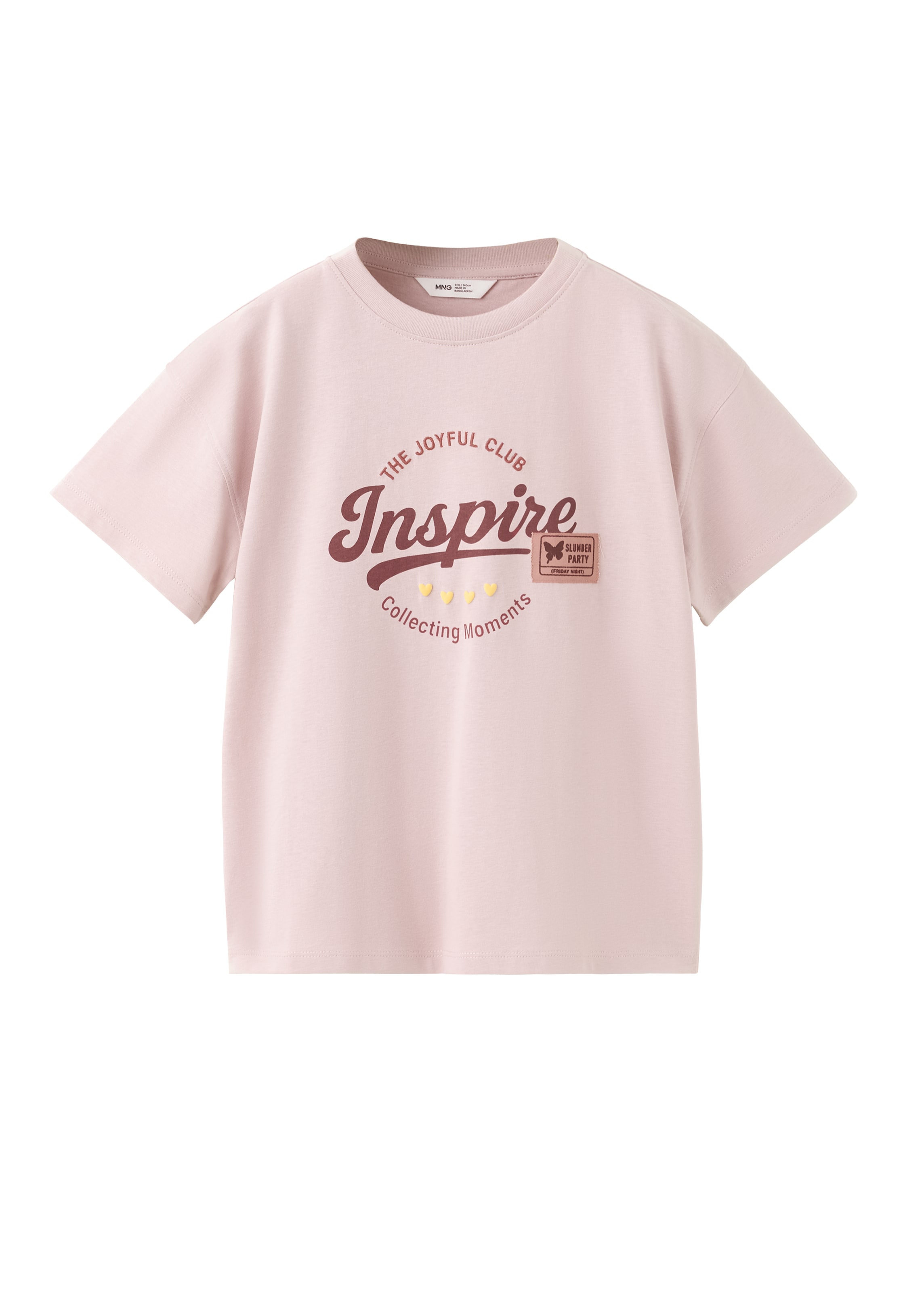 MANGO KIDS Shirt 'INSPIRE' in 140 in Yellow / Cyclamen / Rose, Item view