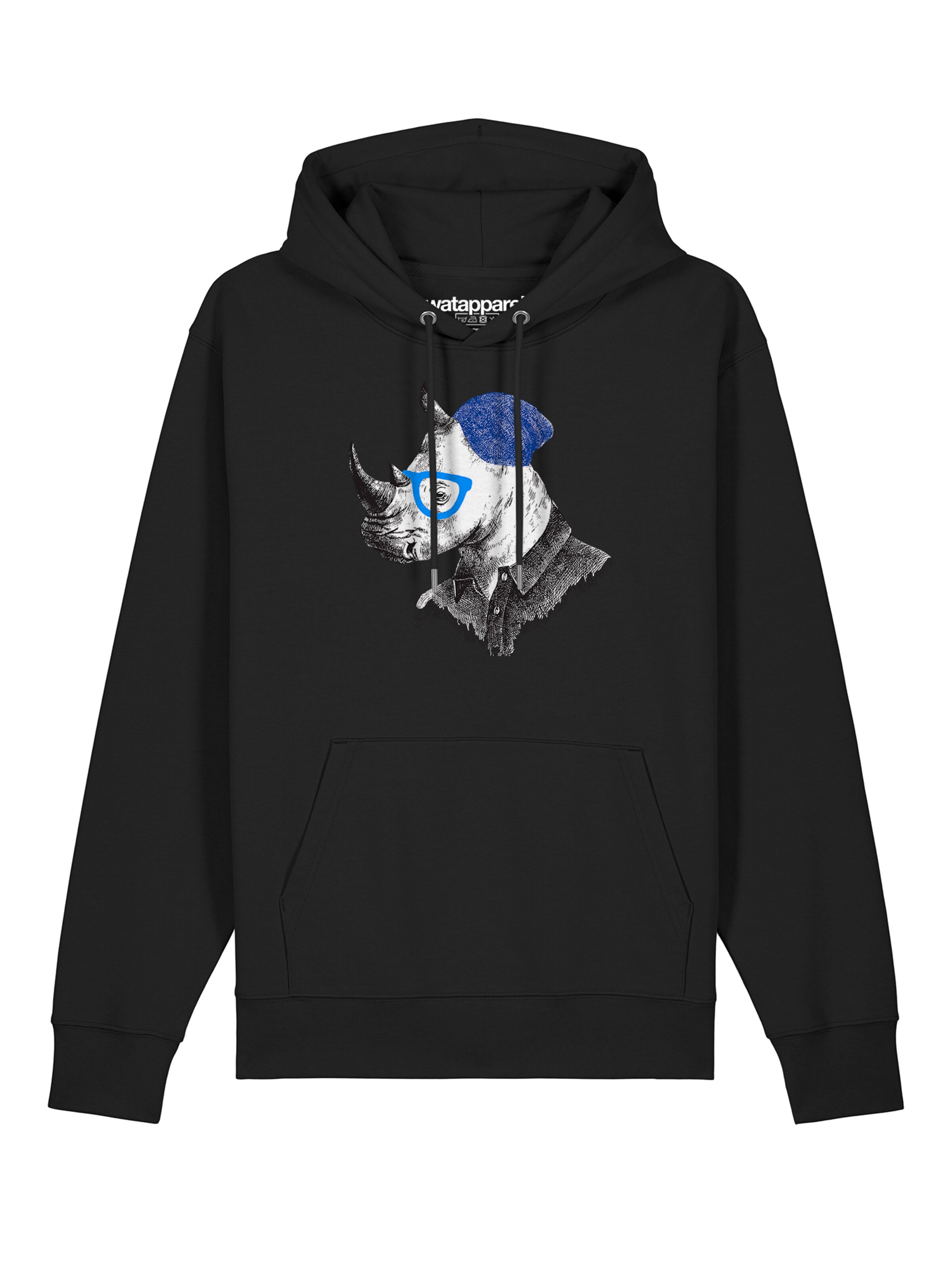 Sweat-shirt 'Nashorn' Watapparel en noir : devant
