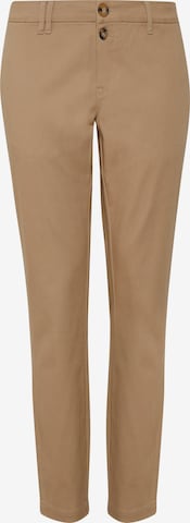 Oxmo Regular Chino 'Pilar' in Beige: voorkant