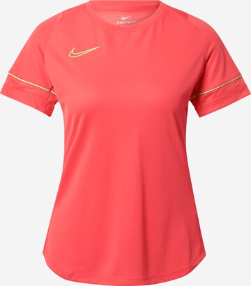 T-shirt fonctionnel 'Academy 21' NIKE en rouge : devant