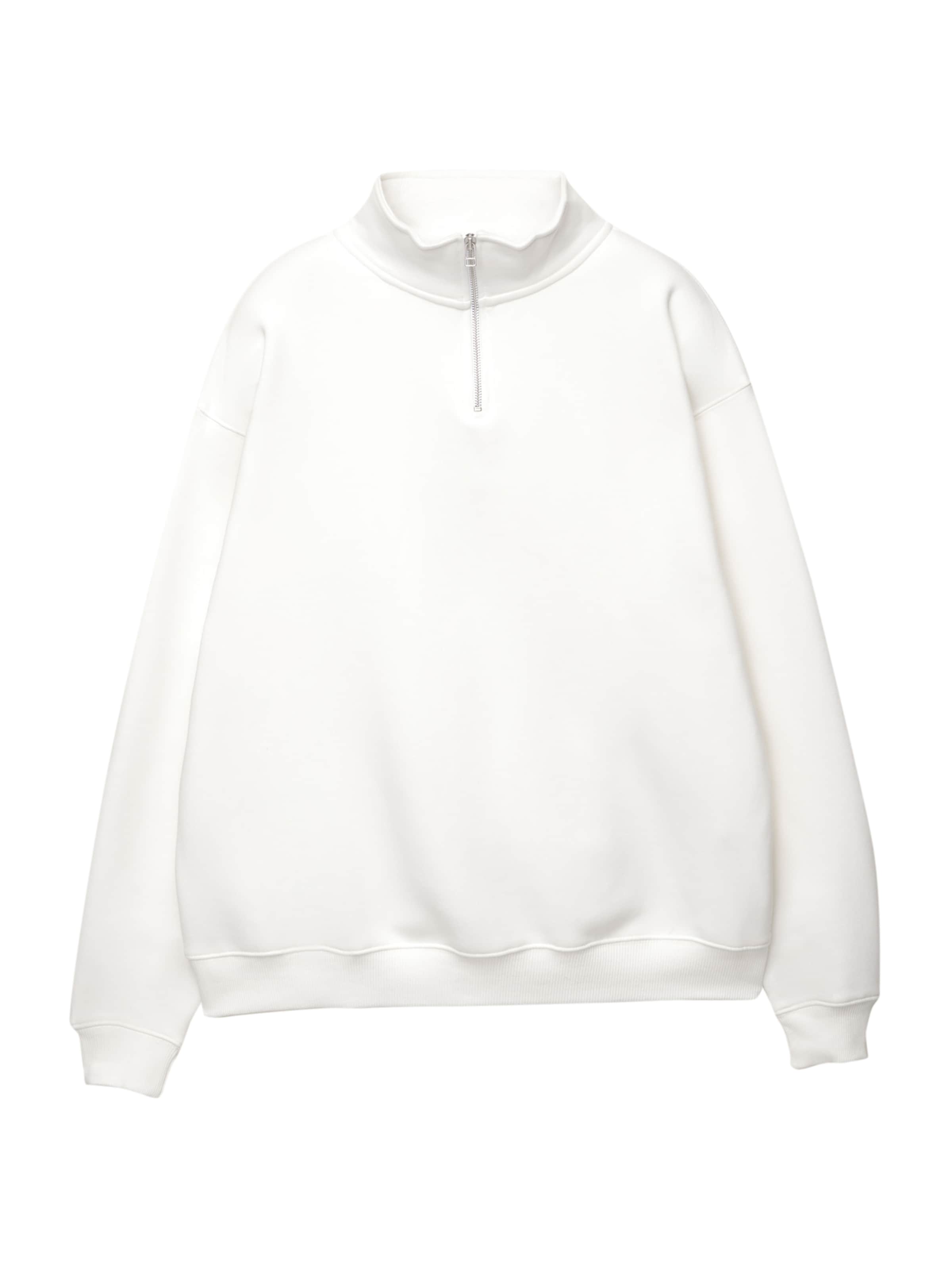 Pull&Bear Sweatshirt in Weiß: Vorderseite
