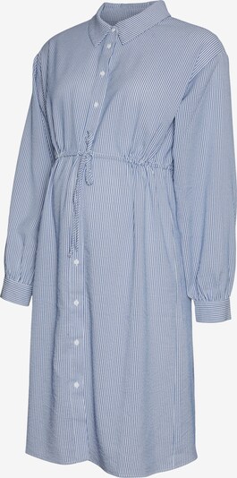 MAMALICIOUS Košilové šaty 'LOUIZA LIA' - enciánová modrá / bílá, Produkt