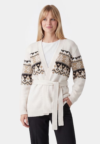 Cardigan Usha en blanc : devant
