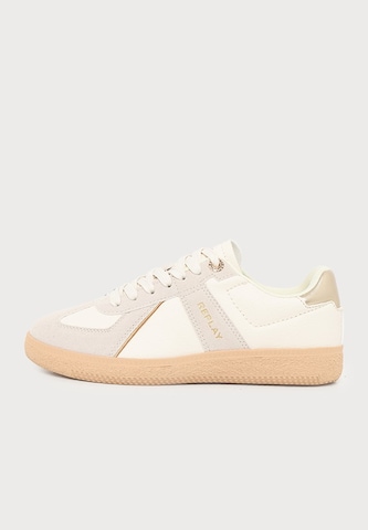 REPLAY Sneaker low i beige: forside