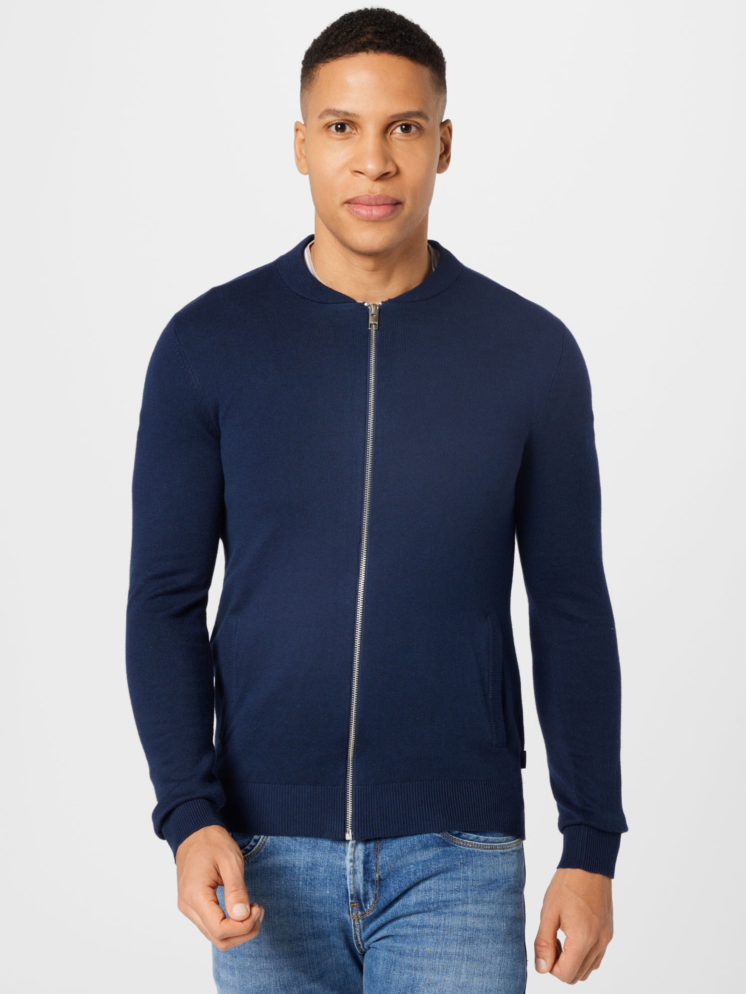 Männer Pullover & Strick JACK & JONES Strickjacke in Nachtblau - JA59825 Männer Pullover & Strick JACK & JONES Strickjacke in Nachtblau - JA59825