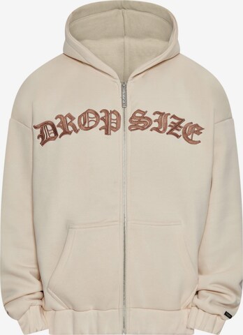 Dropsize Sweatjacke in Beige: predná strana