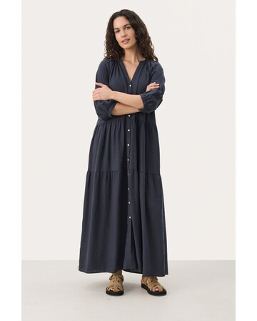 Robe-chemise Part Two en bleu : devant