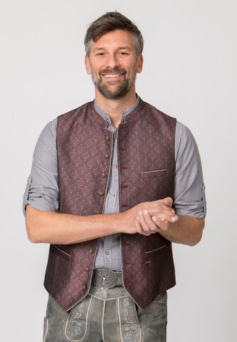 STOCKERPOINT Traditional Vest 'Morris' in Purple: front