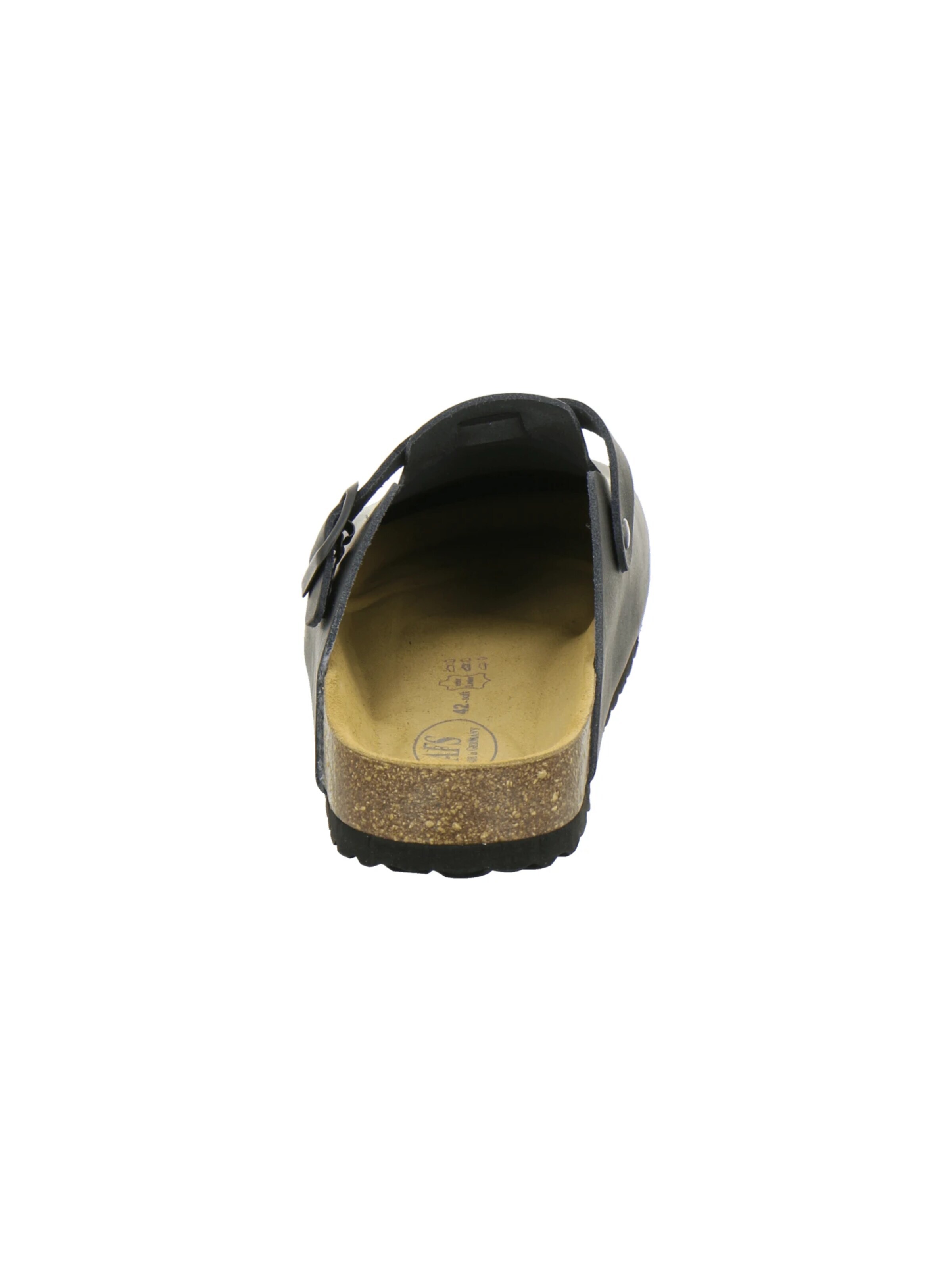 AFS-Schuhe - Zuecos 'Clogs Herren schwarz Glattleder' en negro
