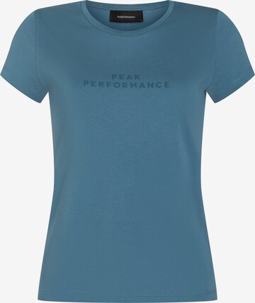 PEAK PERFORMANCE T-Shirt in Blau: predná strana
