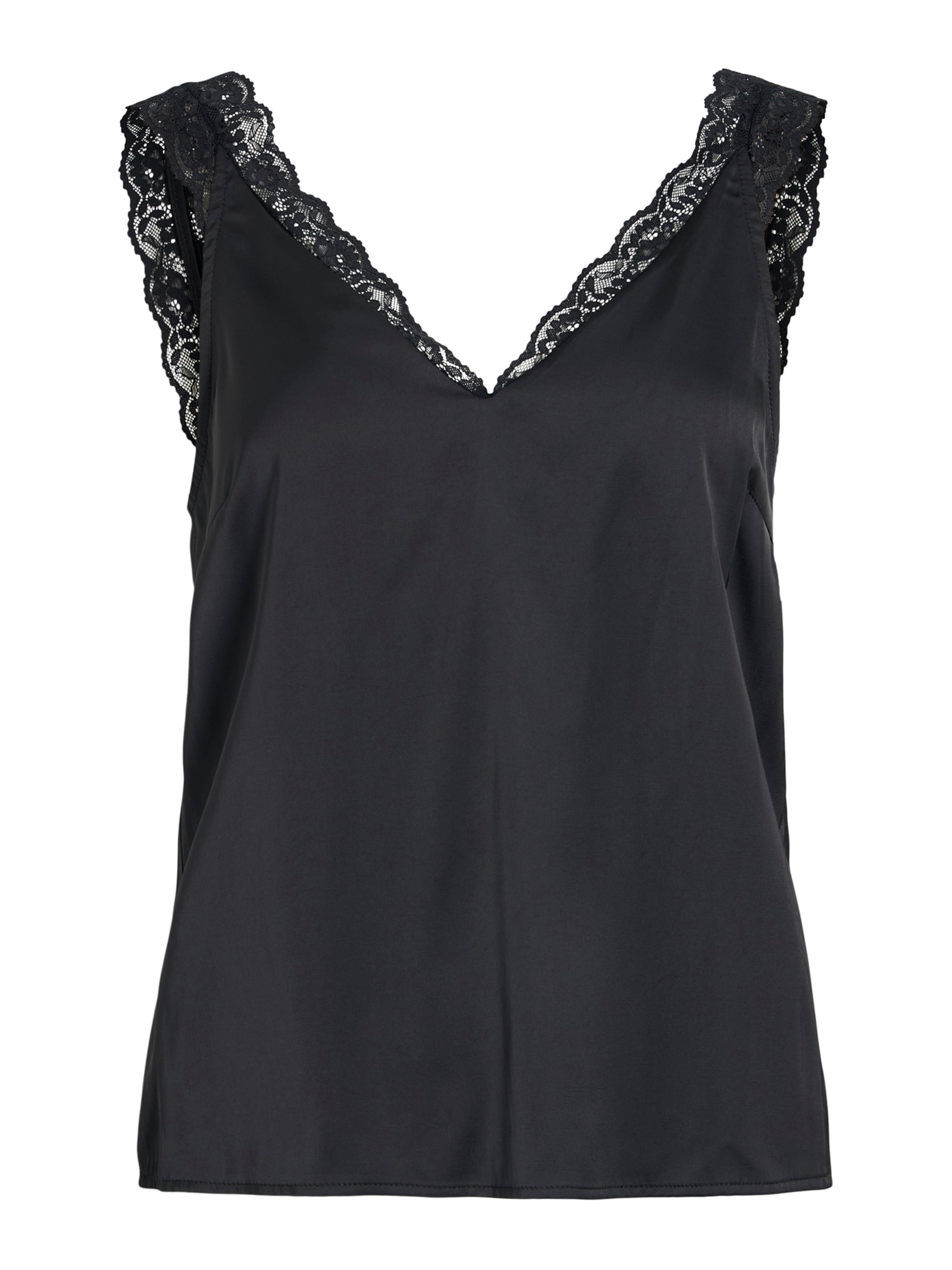 VILA - Top 'VIBYA' en negro: frente