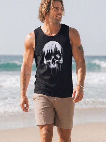 Neverless Shirt 'Skull Hiking' in Black