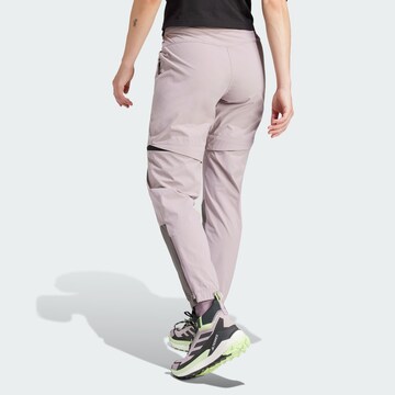 ADIDAS TERREX Tapered Workout Pants 'Utilitas' in Purple