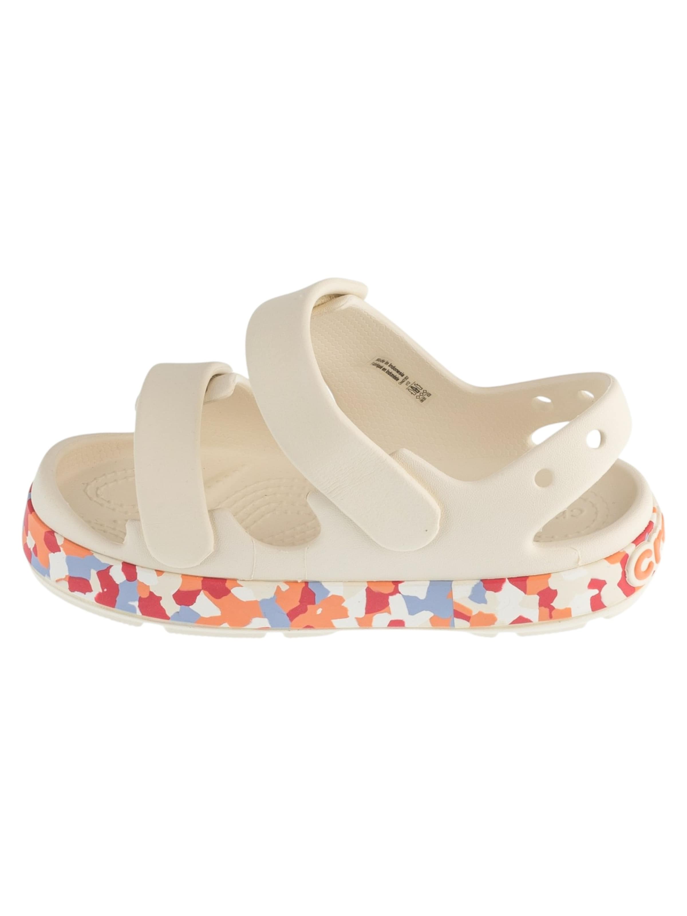 Crocs Sandale 'Crocband Cruiser Glow Confetti Band' in Beige