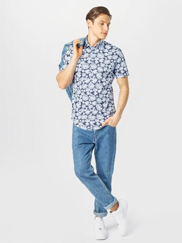 SEIDENSTICKER Slim Fit Hemd in Blau