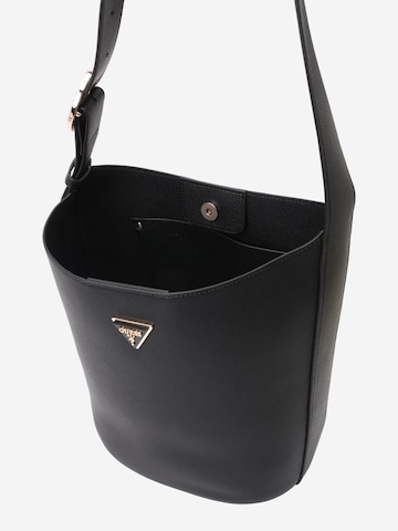 GUESS Schultertasche 'Meridian II Bucket' in Schwarz ABOUT YOU