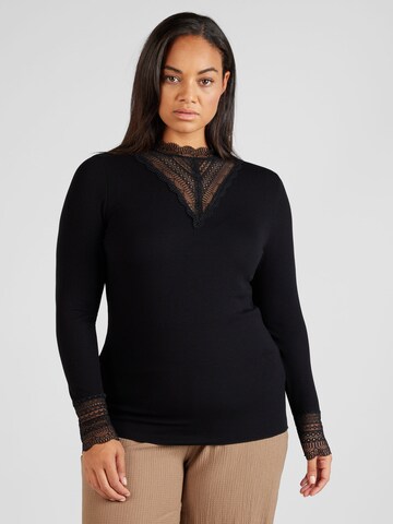 ONLY Carmakoma Shirt 'Tilde' in Black: front