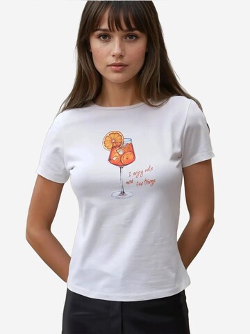 Hiccup Shirt in Wit: voorkant